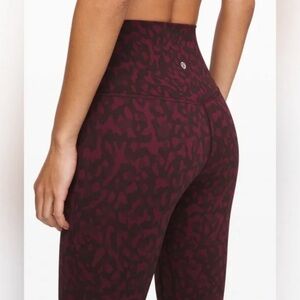 Lululemon Align leggings in the Formation Camo Dark Adobe Multi" color.